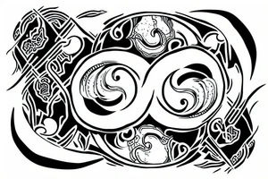 ying yang skorpion tattoo idea