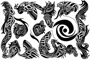 ying yang skorpion tattoo idea