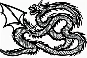Dragon coming out tattoo idea