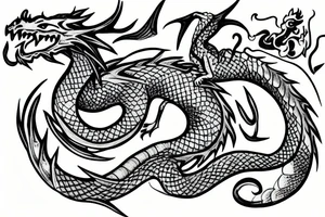 Dragon coming out tattoo idea