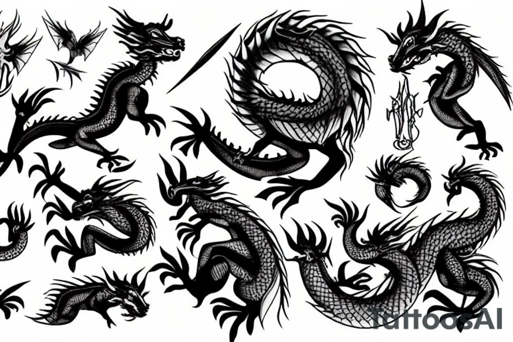 Dragon tattoo idea