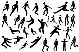 Person falling into nothing tattoo idea