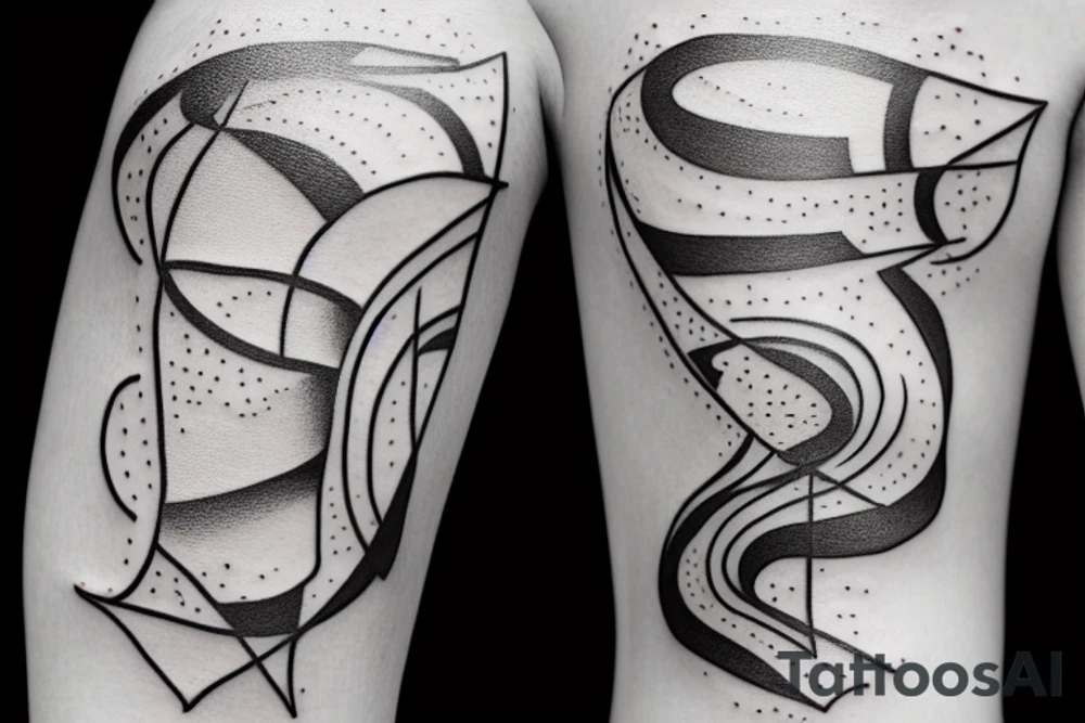 Person falling into nothing tattoo idea