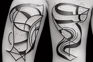 Person falling into nothing tattoo idea
