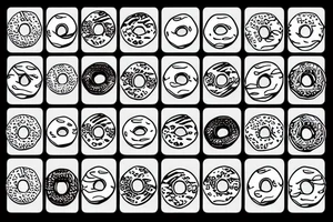 donut character tattoo idea
