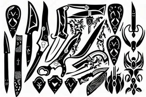 knife tattoo idea