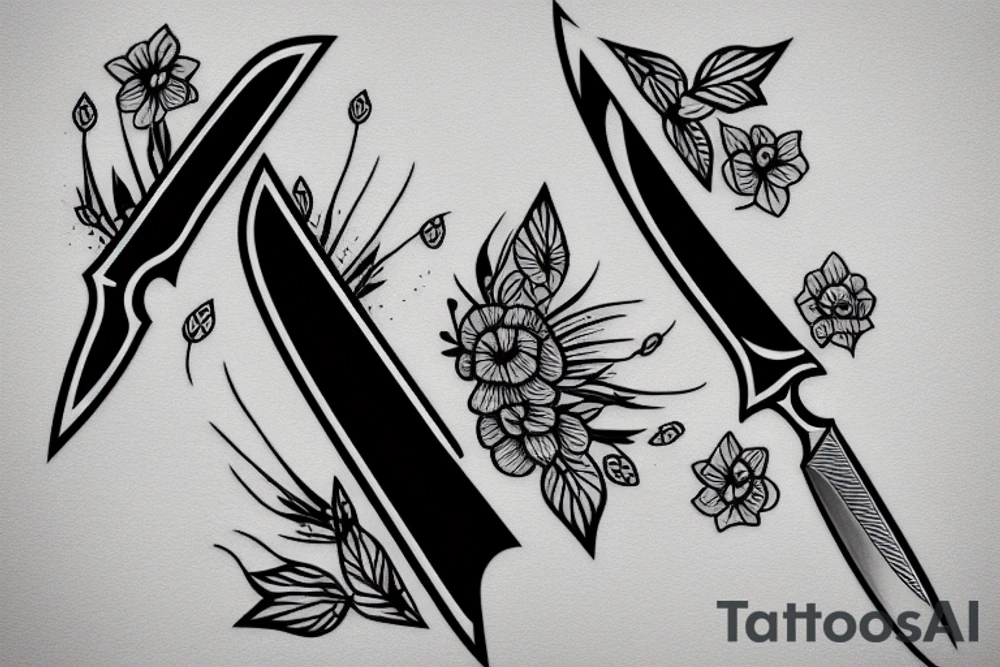 knife tattoo idea