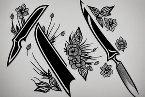 knife tattoo idea