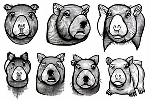 Capybara tattoo idea