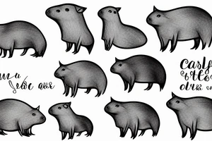 Capybara tattoo idea