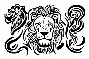Strong like a lionThink bigger. Business and creativity. 
Family values. Spiritual awakening. tattoo idea