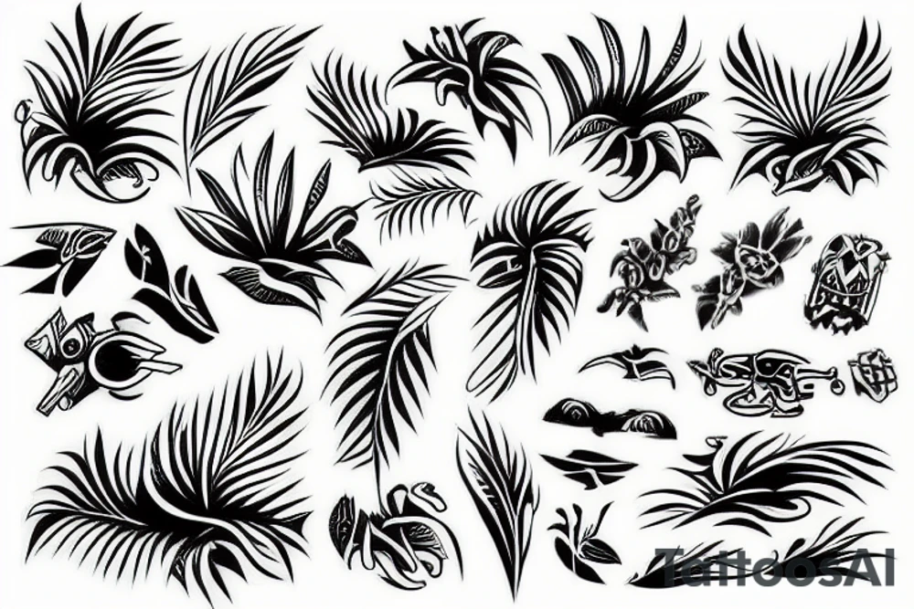 Hawaiian metal tattoo idea
