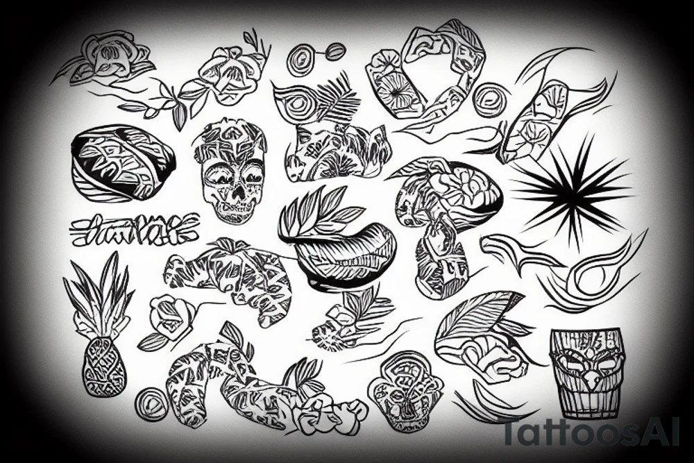 Hawaiian roll tattoo idea