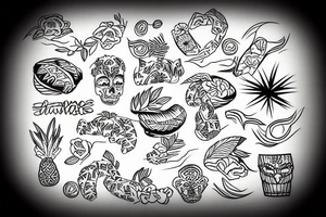 Hawaiian roll tattoo idea