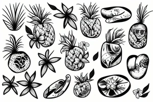 Hawaiian lil baby tattoo idea