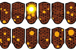 Brick road leading to the sun tattoo idea