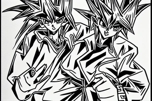 Yugi from Yu-Gi-Oh! tattoo idea