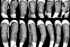 Construction worker Playing soccer tattoo idea