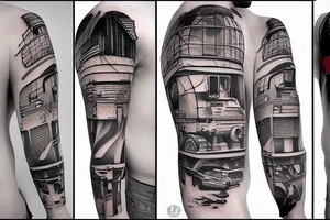Construction man tattoo idea