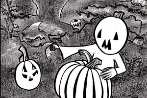 a ghost holding a pumpkin trick-or-treat basket. The ghost could be transparent, or it could be a solid color. The pumpkin could be carved with a face, or it could be a plain pumpkin. tattoo idea