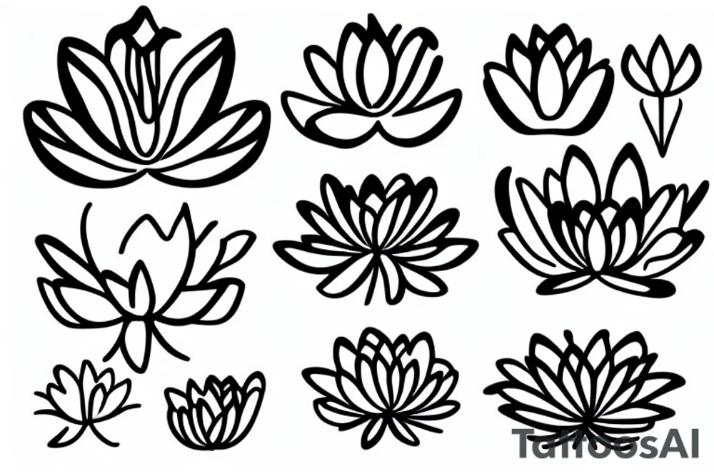 A lotus flower tattoo idea