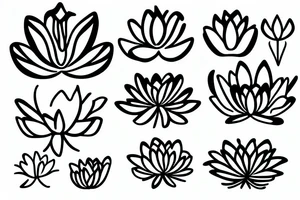 A lotus flower tattoo idea