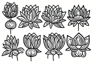 A lotus flower tattoo idea