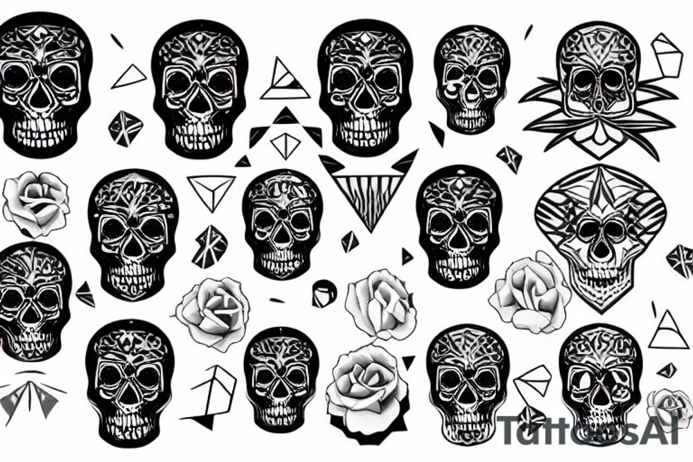 skull tattoo idea