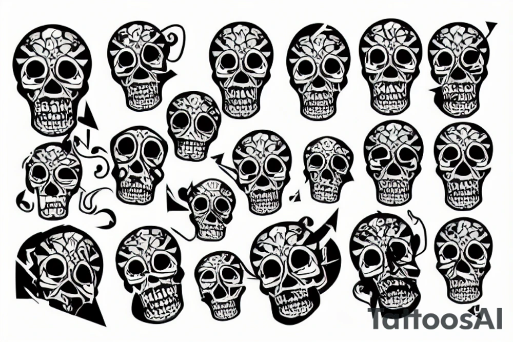 skull tattoo idea