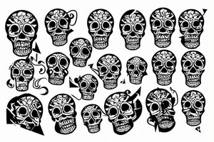 skull tattoo idea