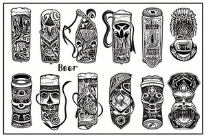 beer lover tattoo idea