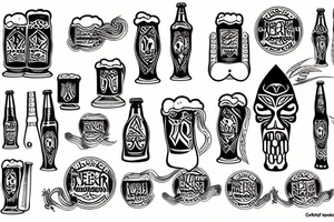 beer lover tattoo idea