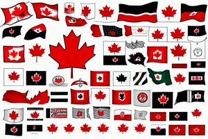 Canadian flag tattoo idea