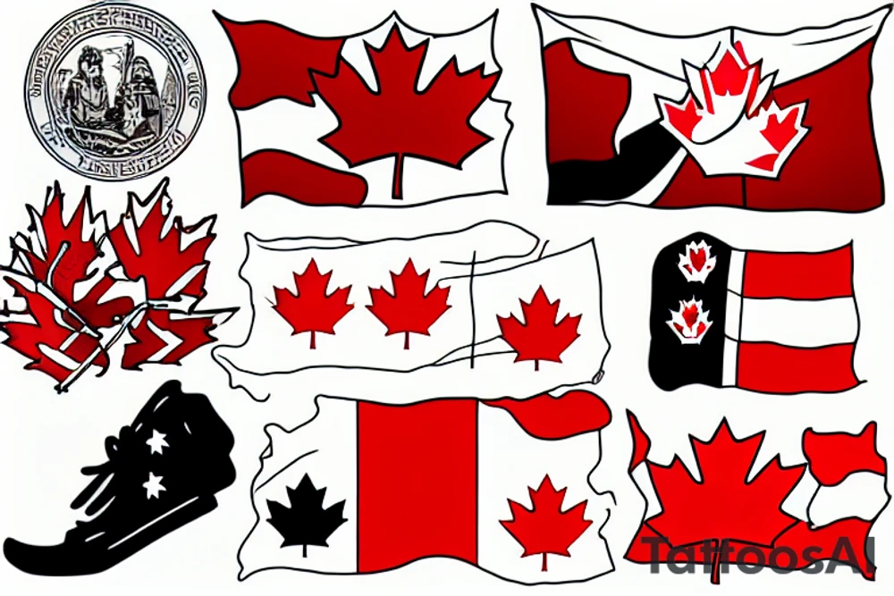 Canadian flag tattoo idea