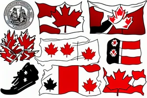 Canadian flag tattoo idea