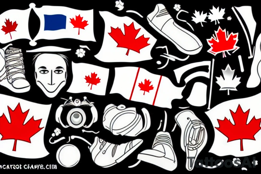 Canadian flag tattoo idea