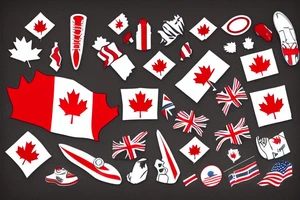 Canadian flag tattoo idea