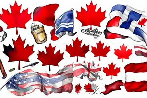 Canadian flag tattoo idea