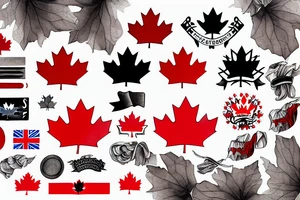 Canadian flag tattoo idea