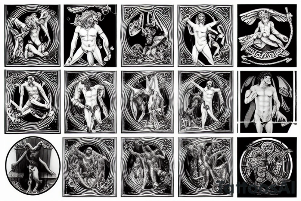 The Greek God Prometheus tattoo idea