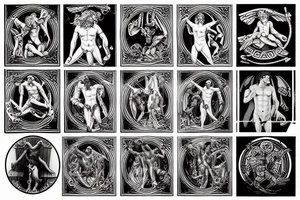 The Greek God Prometheus tattoo idea