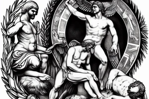 The Greek God Prometheus tattoo idea