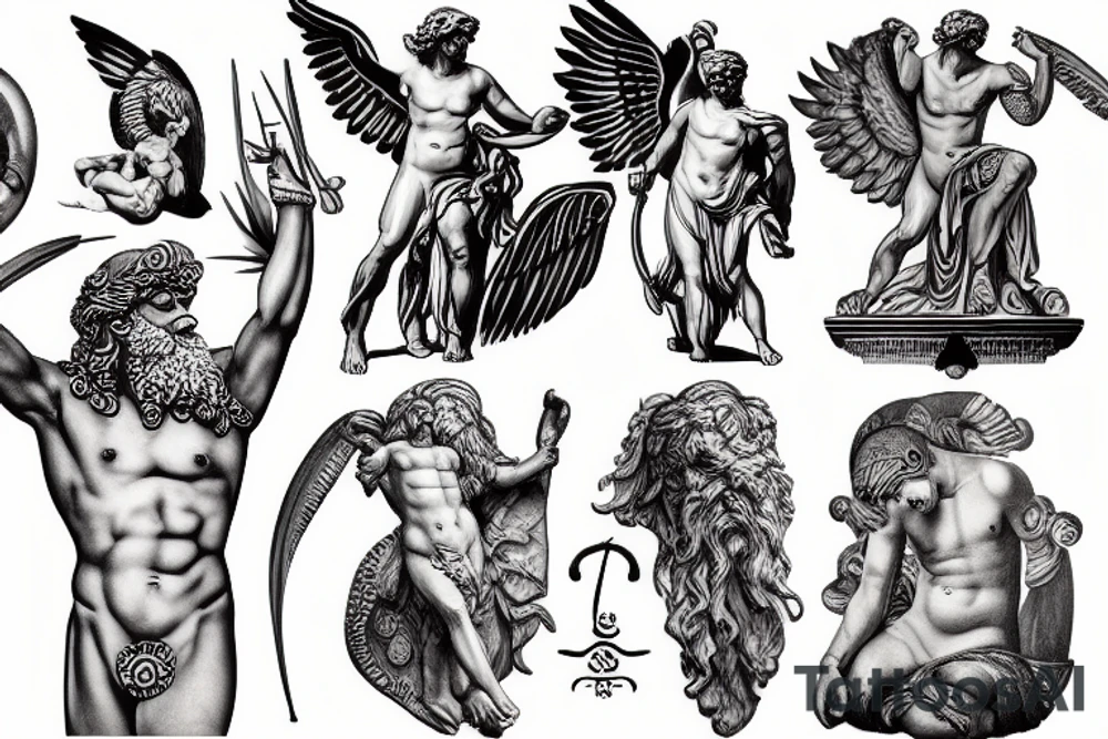 The Greek God Prometheus tattoo idea