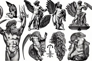 The Greek God Prometheus tattoo idea