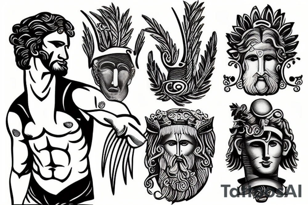 The Greek God Prometheus tattoo idea