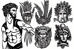 The Greek God Prometheus tattoo idea