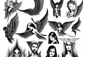 Lucifer as an Angel tattoo idea