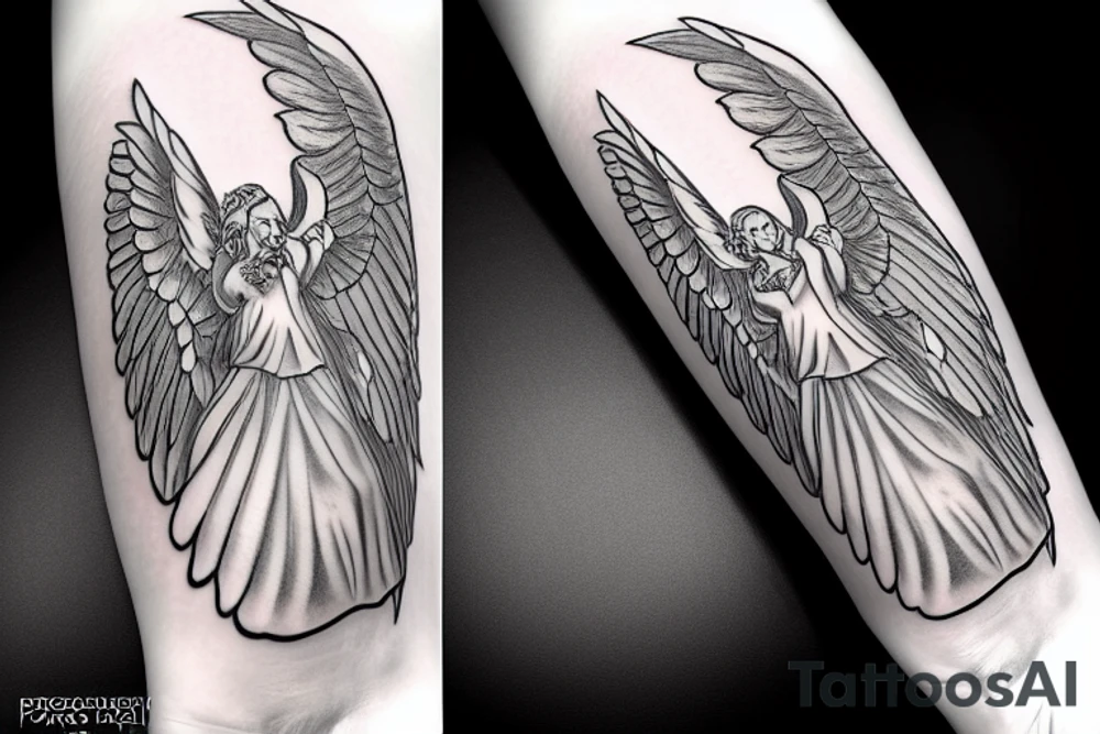 Lucifer from Paradise Lost as an Angel tattoo idea