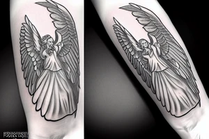 Lucifer from Paradise Lost as an Angel tattoo idea