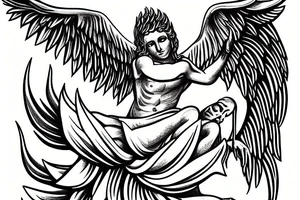 Lucifer from Paradise Lost as an Angel tattoo idea